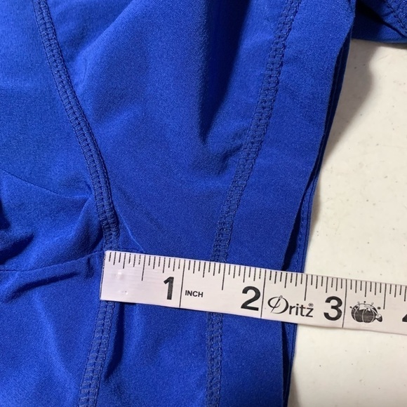 Athleta Womens lined Running Shorts size XL Purple Blue - Picture 6 of 10